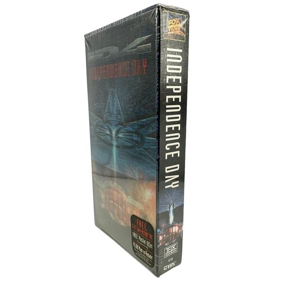 Independence Day (VHS, 1996, Lenticular Cover) New Factory Sealed w/Watermark - Picture 2 of 6